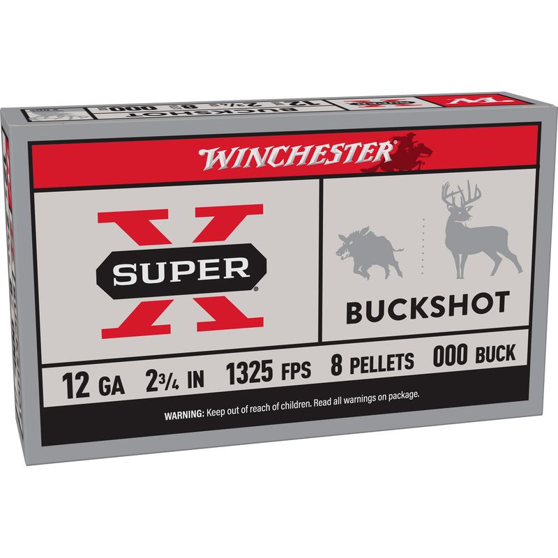 Win Superx 12ga 2.75 00bk 9pel 5/250 Win Superx 12ga 2.75 00bk 9pel 5/250