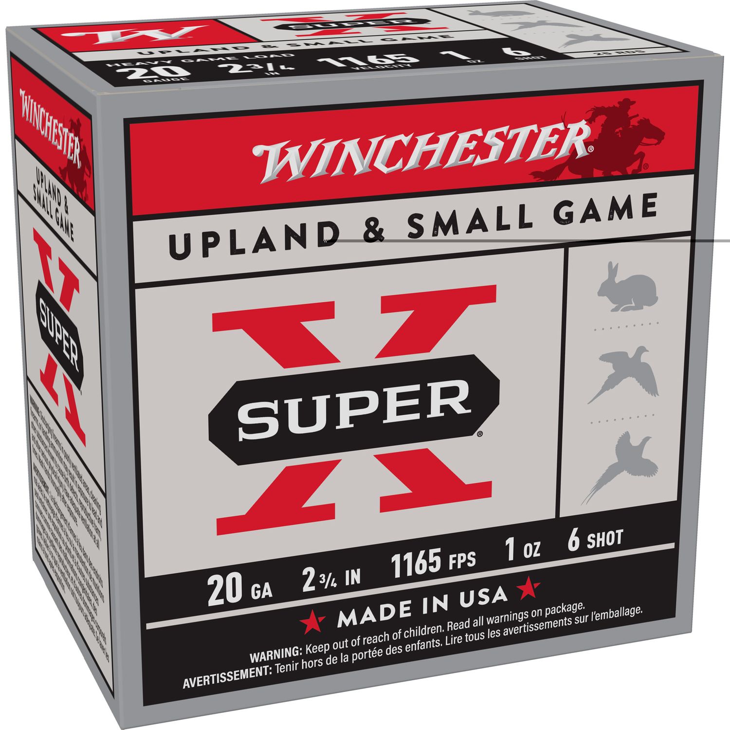 Win Sprx Hgl 20ga 2.75" #6 25/250