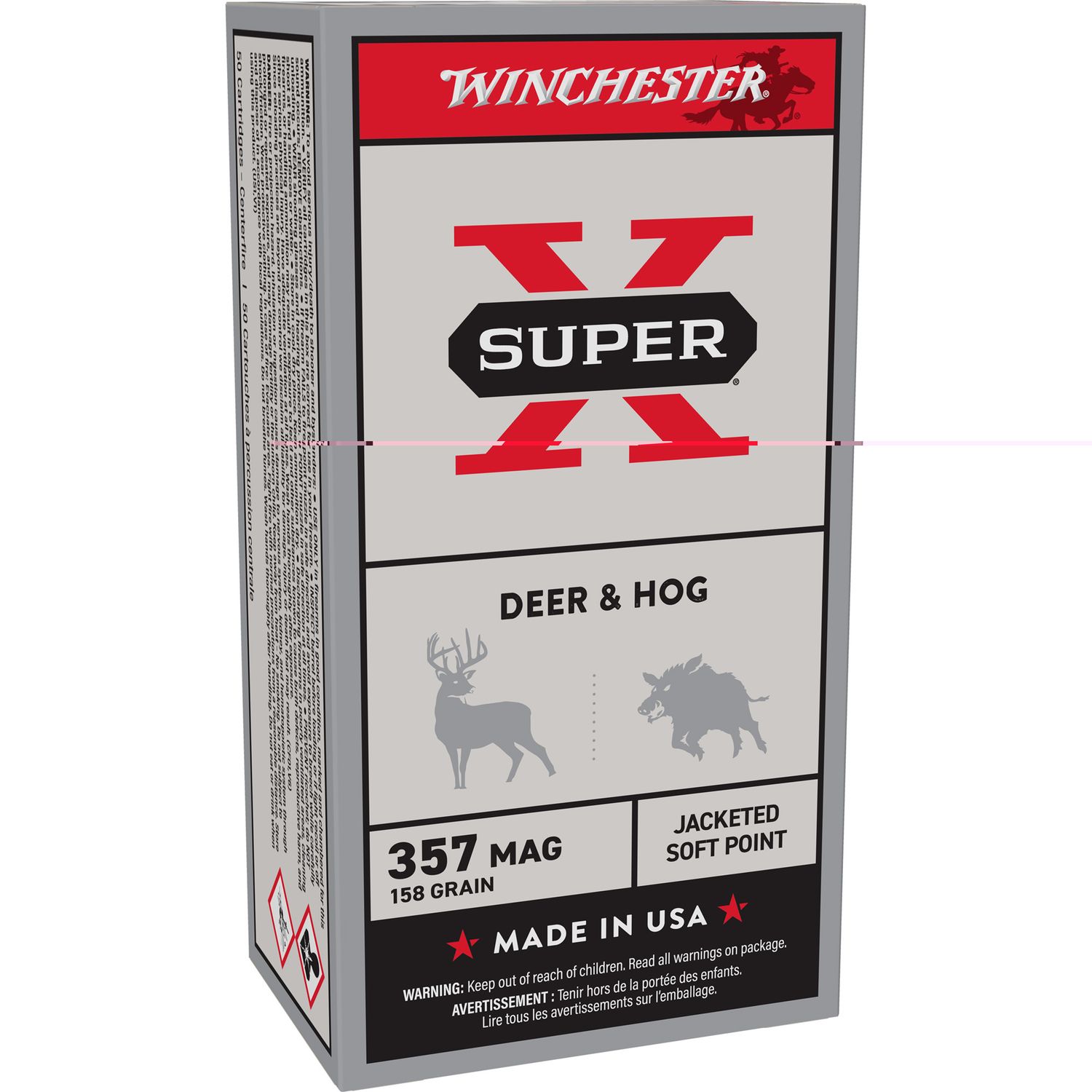 Win Sprx 357mag 158gr Jsp 50/500