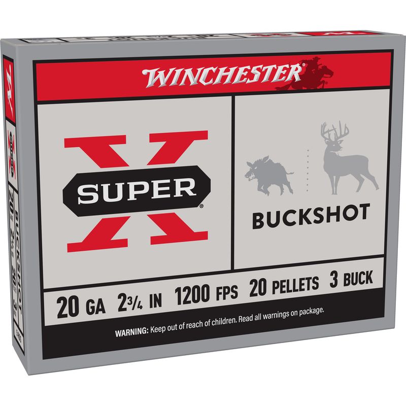 Win Superx 20ga 2.75 #3bk 20pl 5/250 Win Superx 20ga 2.75 #3bk 20pl 5/250