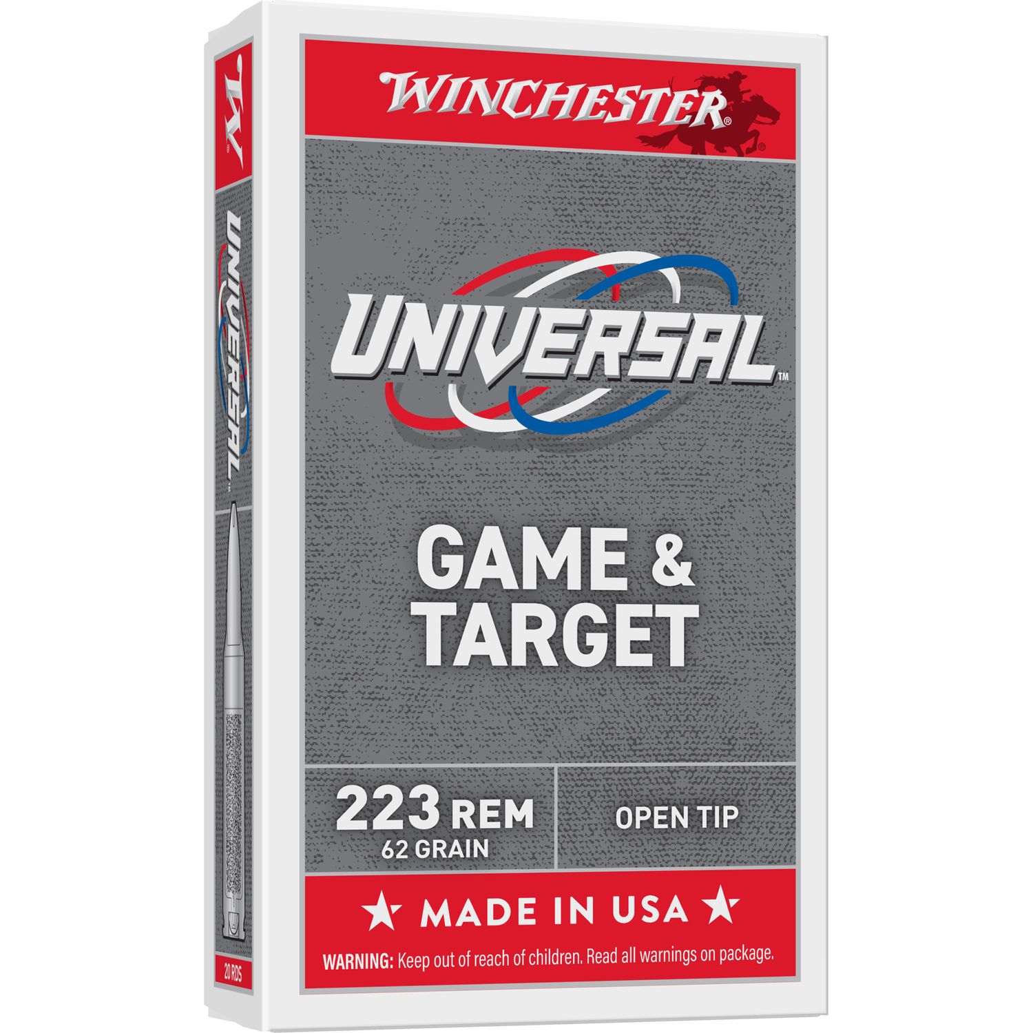 Win Lc 223 Rem 62gr Fmj 20/1000