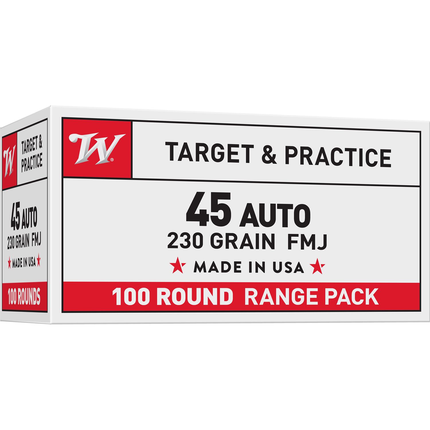 Win Usa 45acp 230gr Fmj 100/500