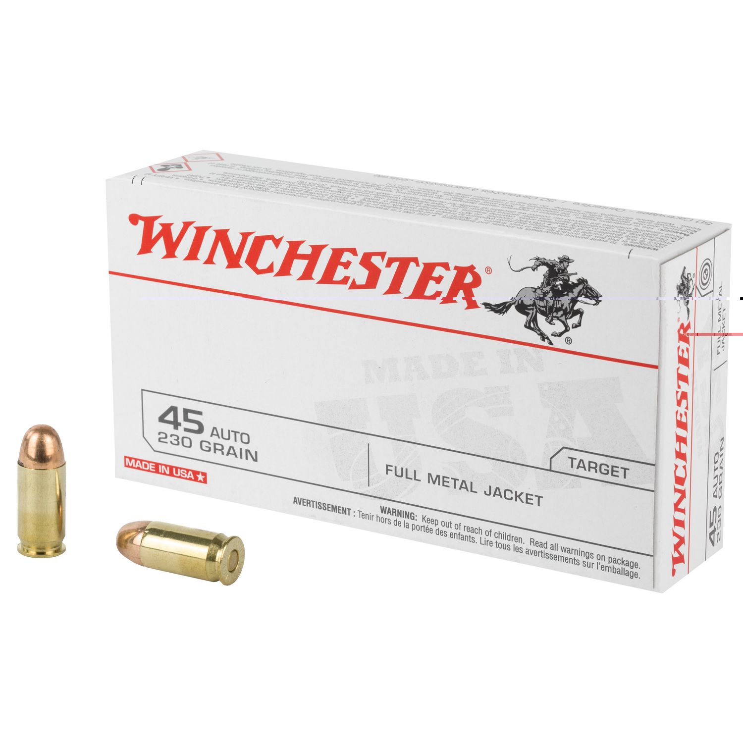 Win Usa 45acp 230gr Fmj 50/500
