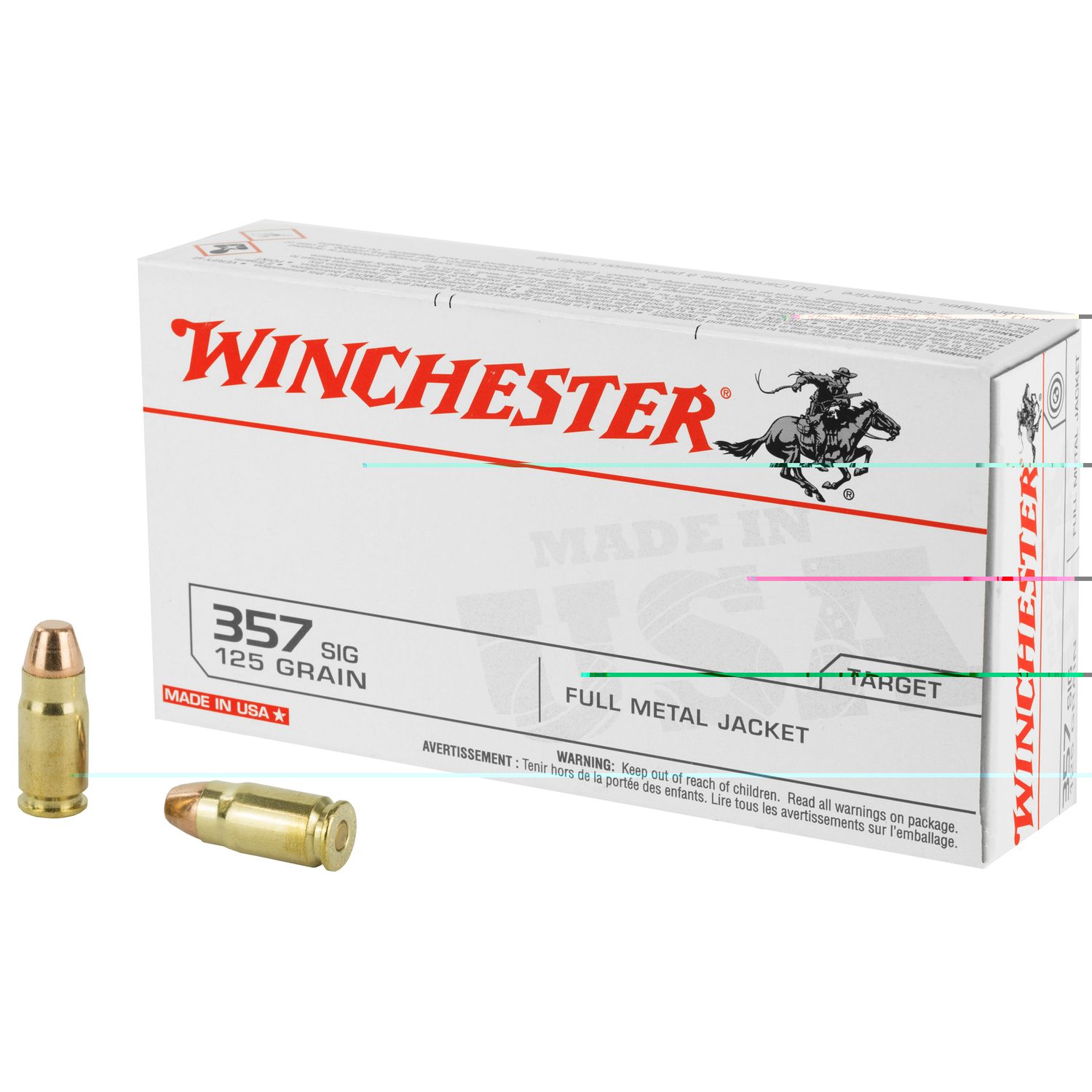 Win Usa 357sig 125gr Fmj 50/500