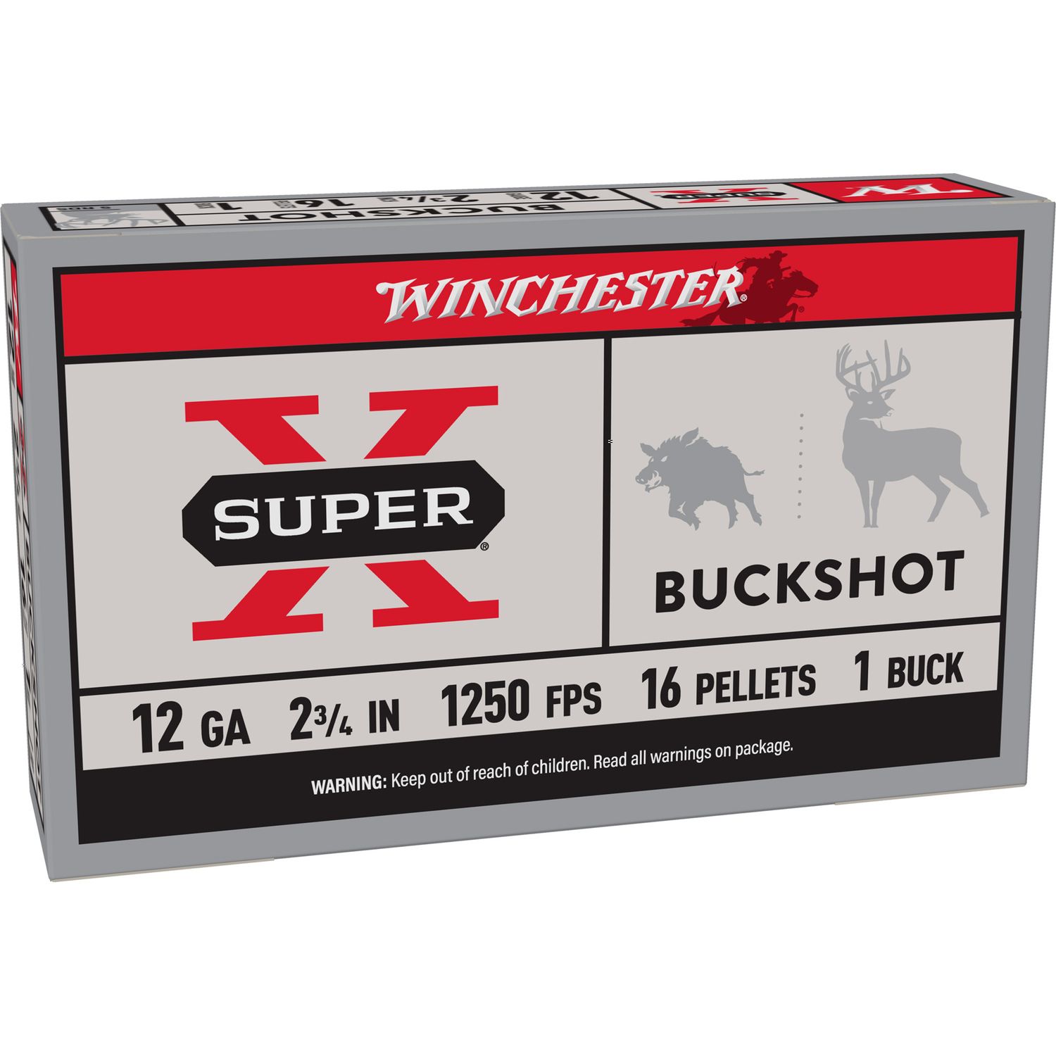 Win Superx 12ga 2.75 #1bk 16pl 5/250