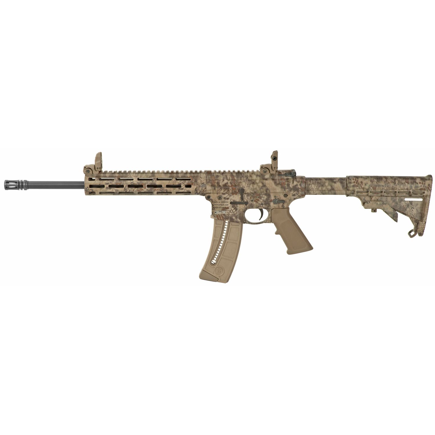 S&w M&p15-22 22lr 16" 25rd Kryptek