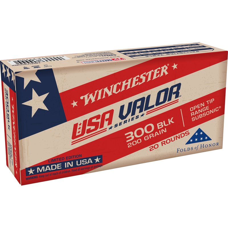 Win Usa Valor 300 Blk 200gr 20/200 Win Usa Valor 300 Blk 200gr 20/200