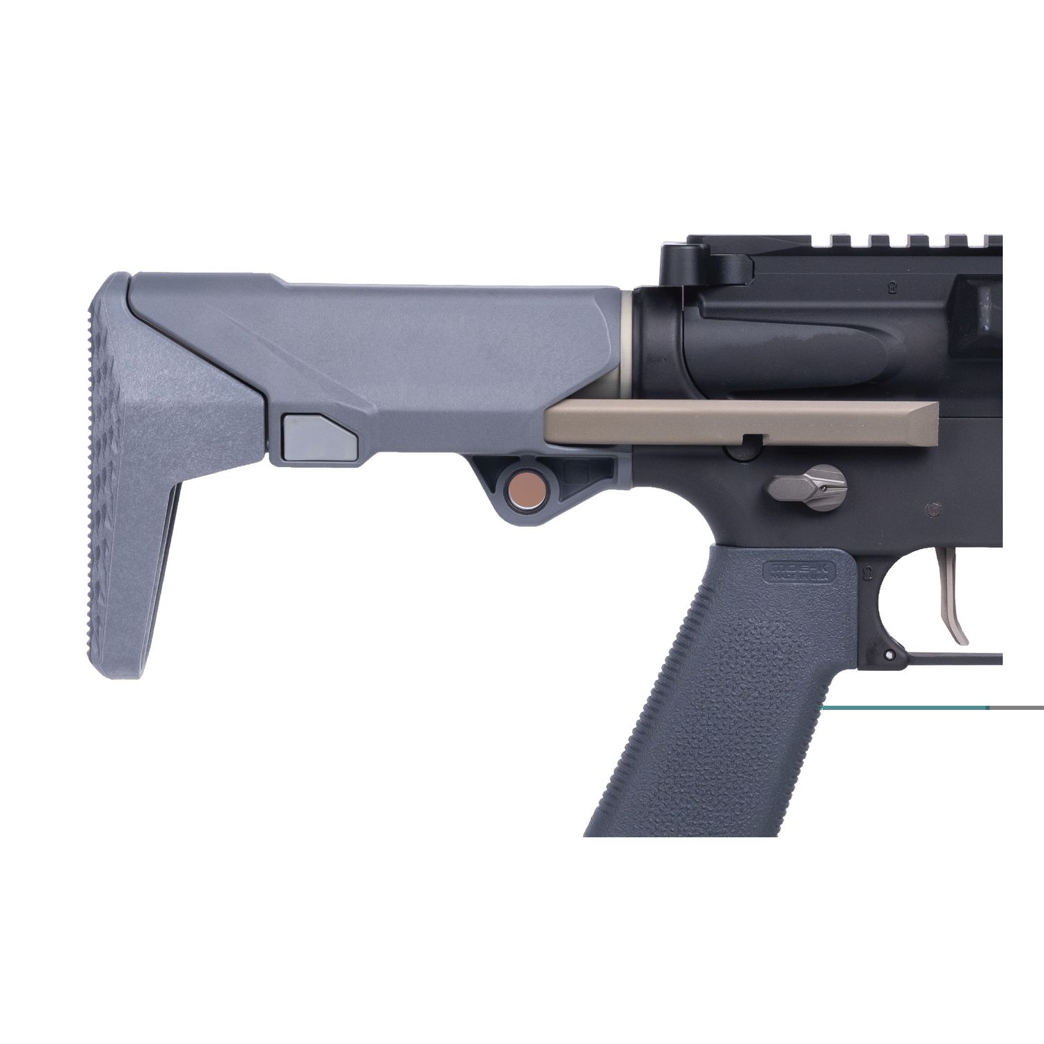 Q Shorty Stock Q Shorty Stock, Color/Finish: Grey