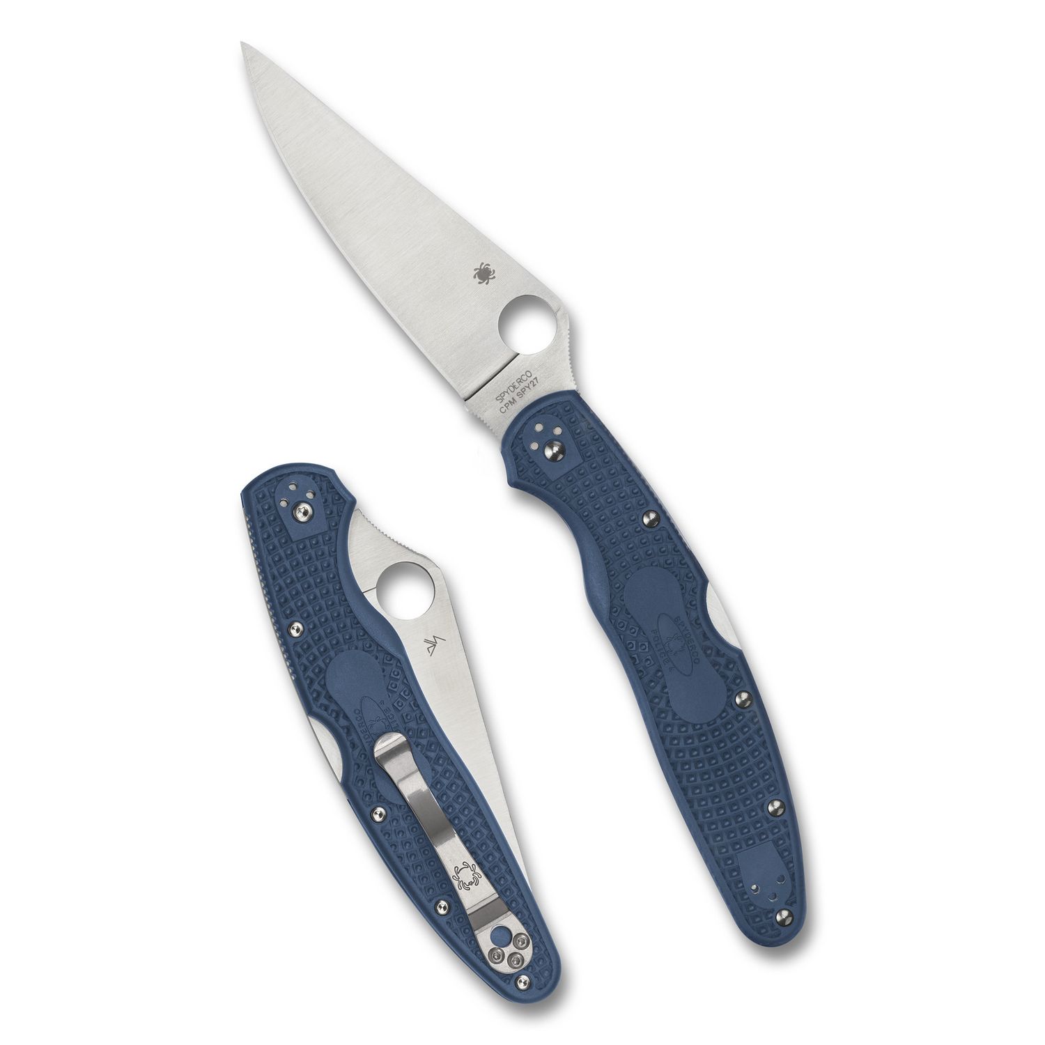 Spyderco Police 4 Ltwt 4.38 Spyderco Police 4 Ltwt 4.38" Blu/slv