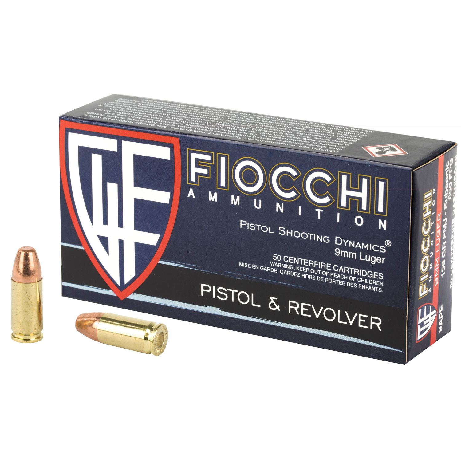 Fiocchi 9mm 158gr Fmj 50/1000 Fiocchi 9mm 158gr Fmj 50/1000