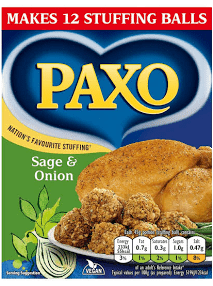 Paxo Sage & Onion Stuffing 170g