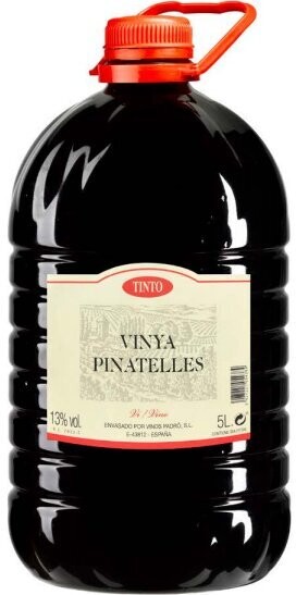 VINYA PINATELLES NEGRE 5L VINYA PINATELLES NEGRE 5L