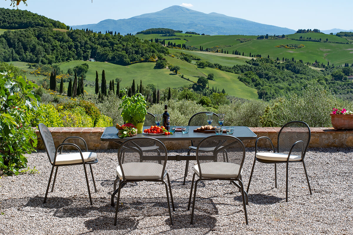 Ronda - Emu - Poltrona in Acciaio - Marrone D'india