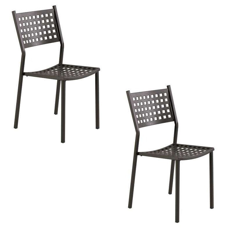Set 2 Sedie ALICE Vermobil - SEDIE IN FERRO - Argento