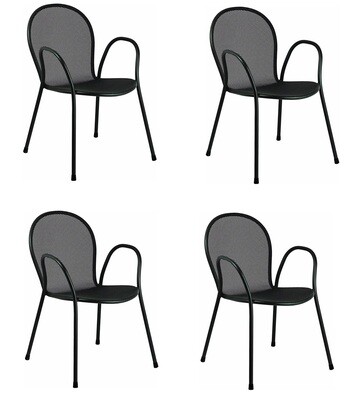 Set 4 Ronda - Emu - Poltrone in Acciaio