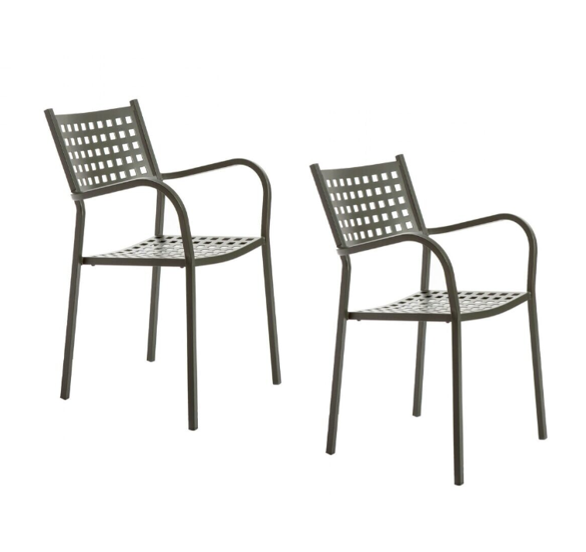 ALICE VERMOBIL - Set 2 Poltrone in Ferro