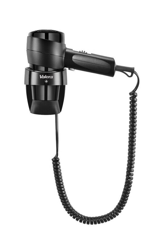 Valera Action Super Plus 1600w All Black Wall Mounted hair dryer