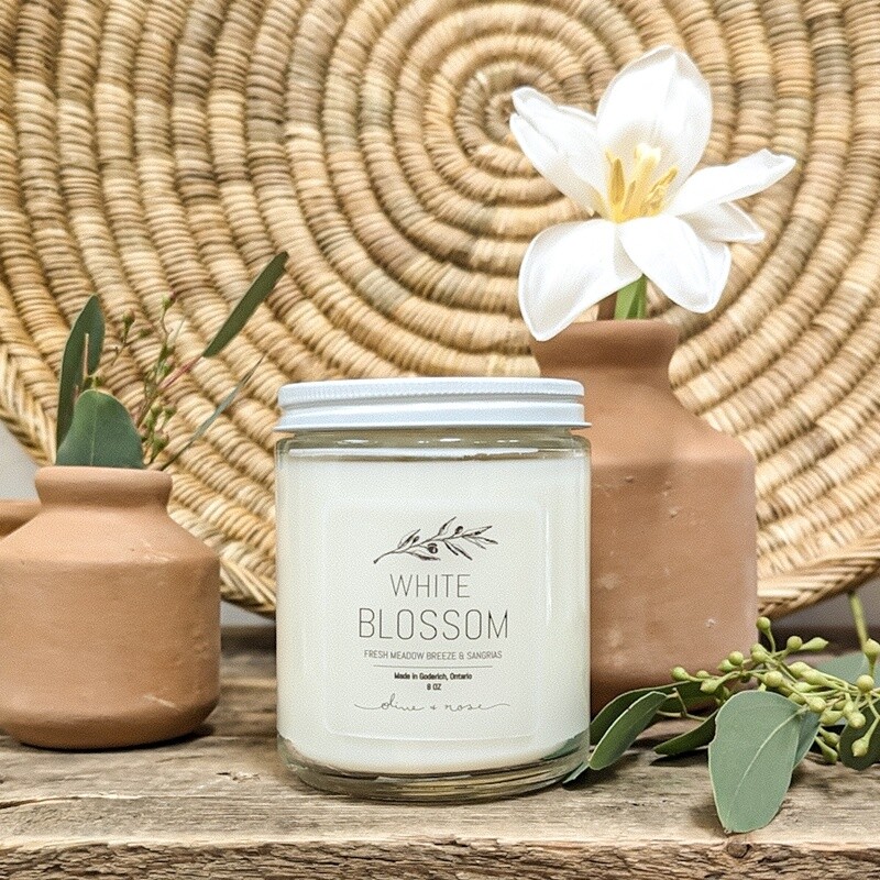White Blossom Candle