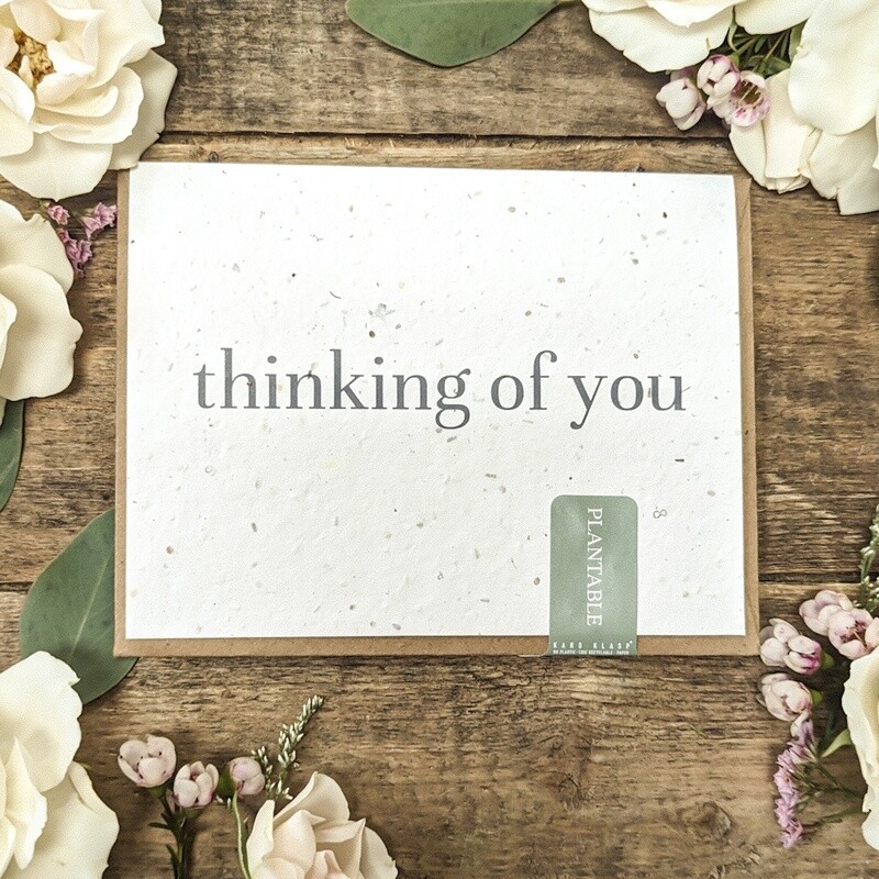 Plantable Greeting Card - Thinking of You - Classic