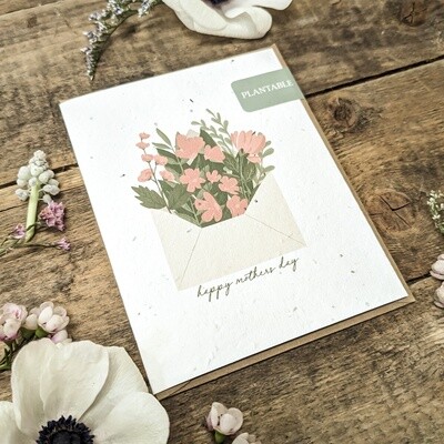 Plantable Greeting Card - Mother&#39;s Day - Envelope