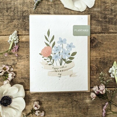 Plantable Greeting Card - Mother&#39;s Day - Banner