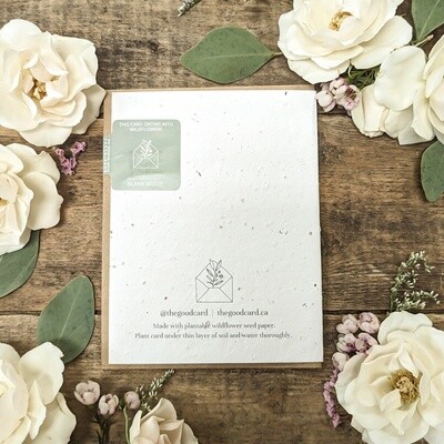 Plantable Greeting Card - Floral