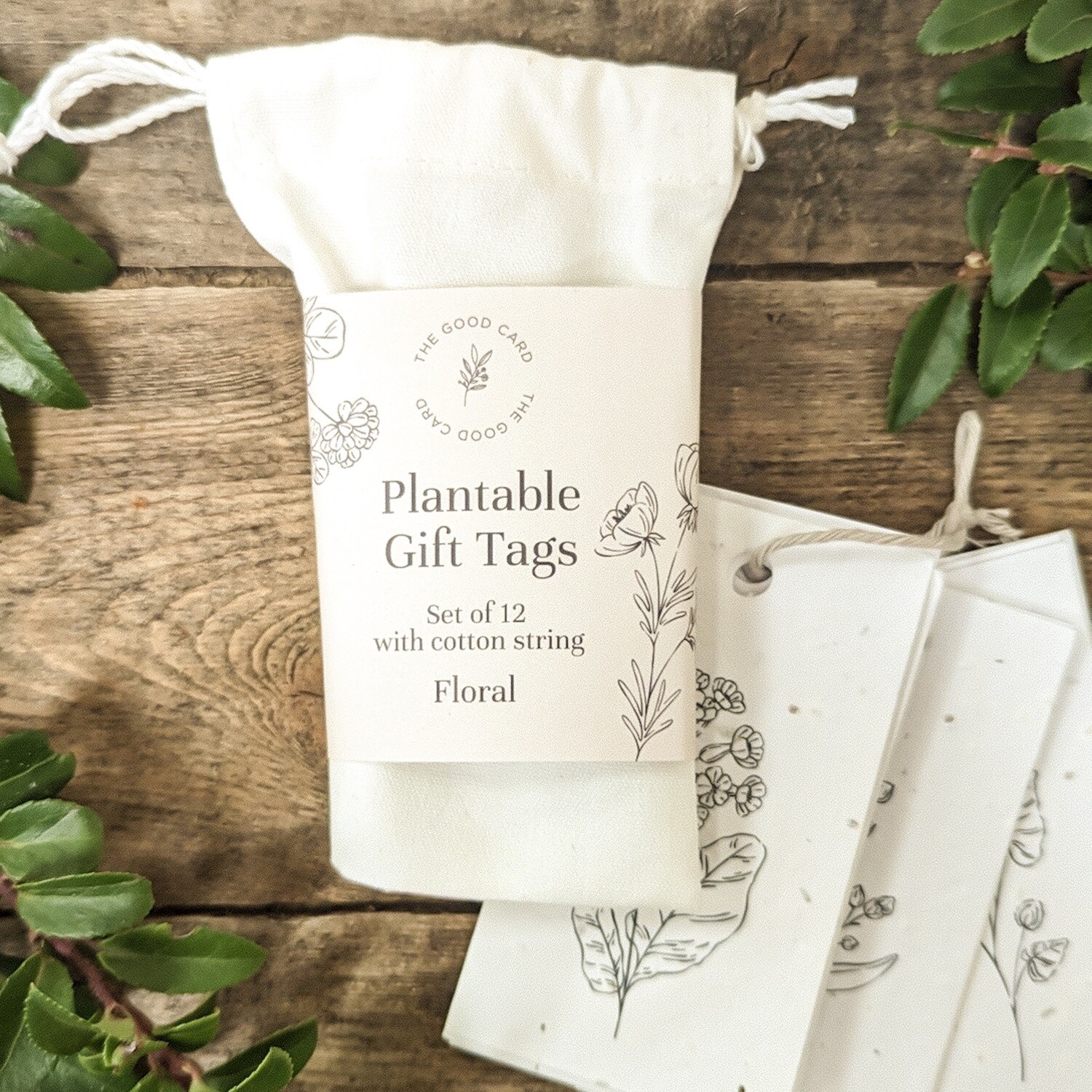 Plantable Gift Tags - Sketched Florals