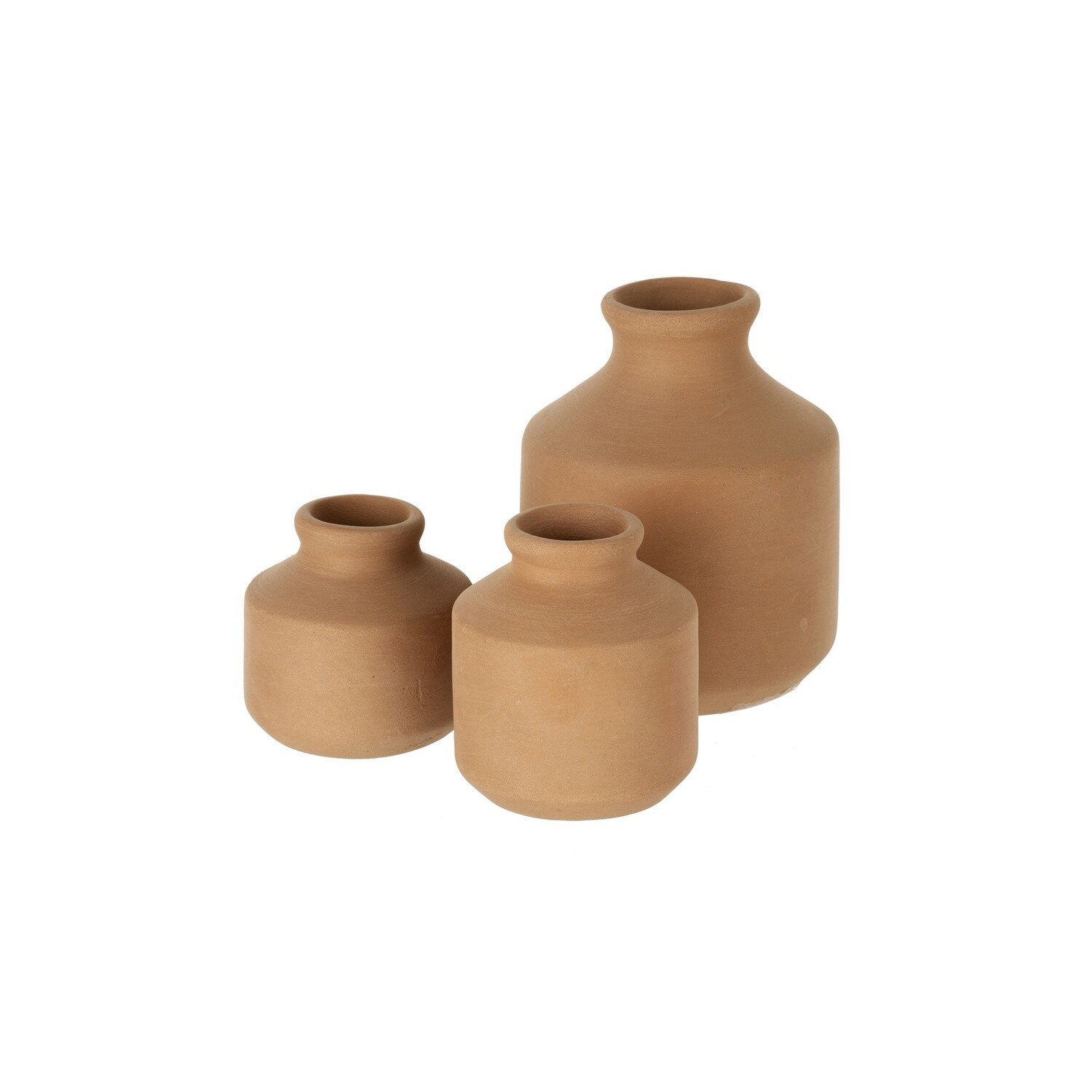 Terracotta Bottles - Set of 3