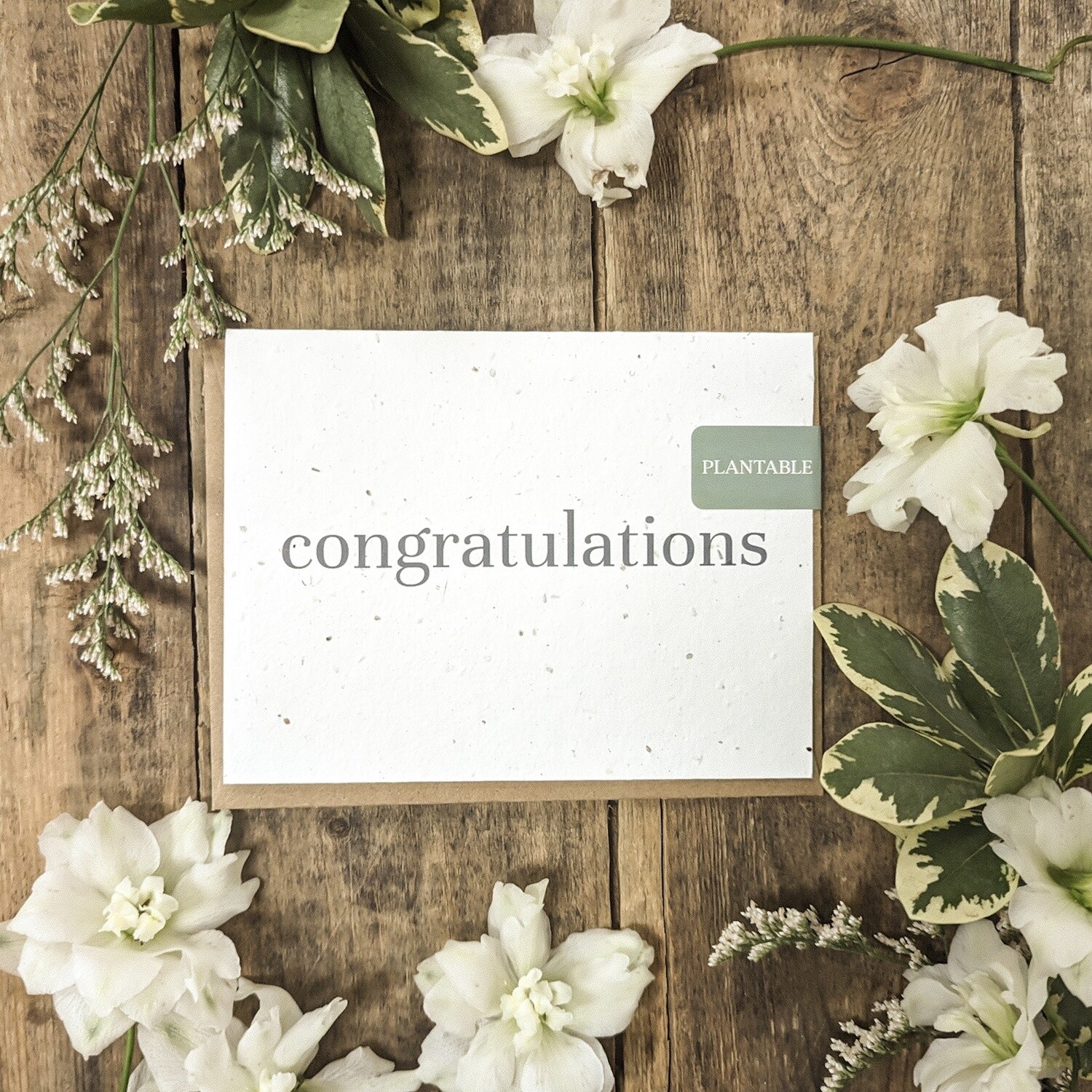Plantable Greeting Card - Congratulations - Classic
