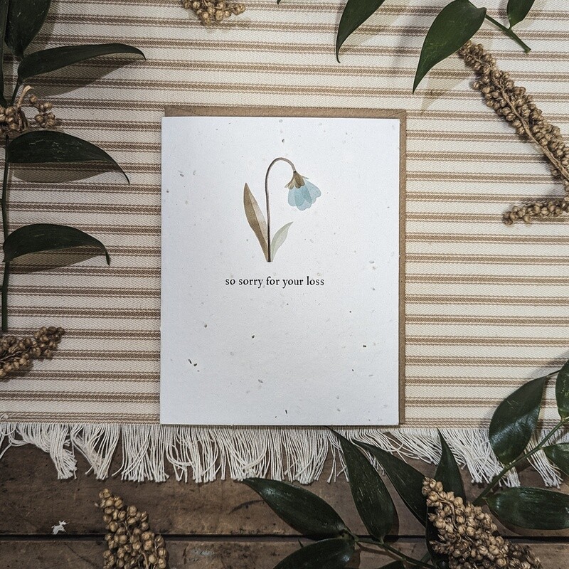 Plantable Card - So Sorry for Your Loss