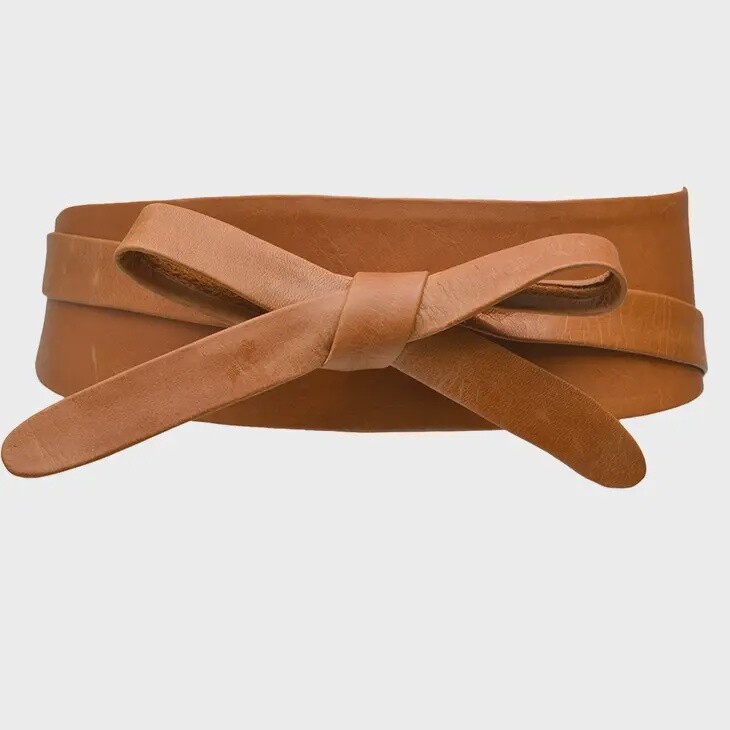 Wrap Belt, Colour: Cognac, Size: OS