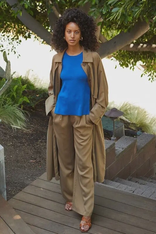 Susie Tencel Trench Coat