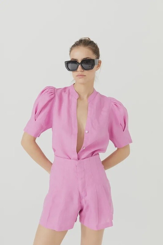 The Athina Shirt | Petunia Pink