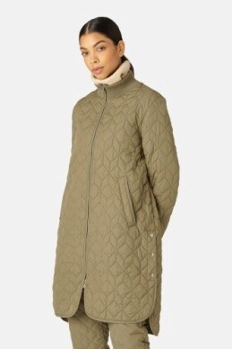 Padded Quilt Coat | Sage, Size: 36
