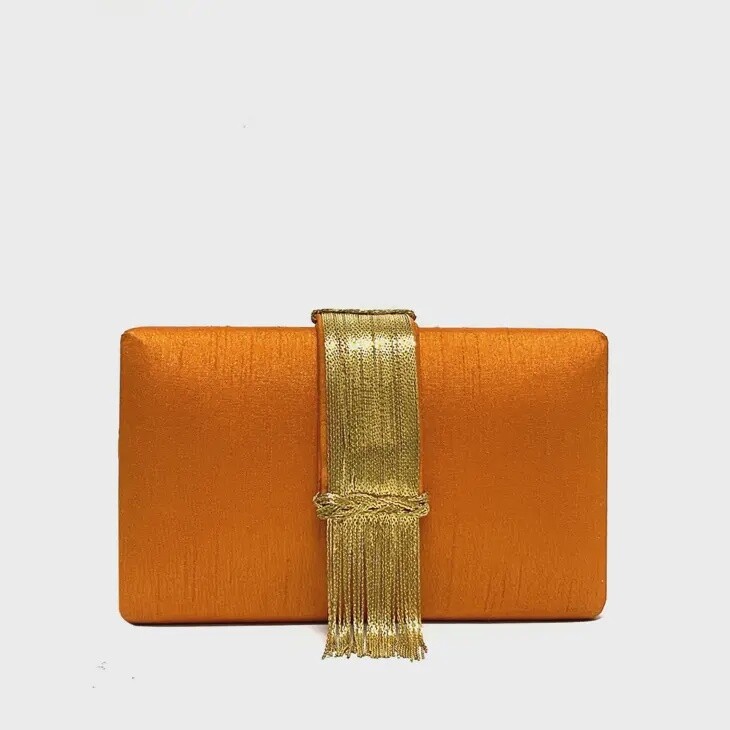 Spice Fringe Clutch