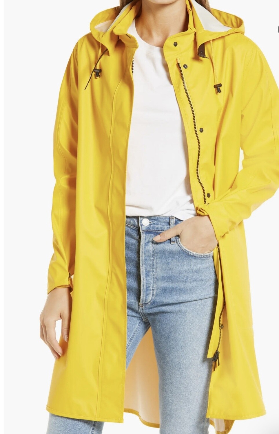 Cyber Yellow Rain Jacket, Size: 36
