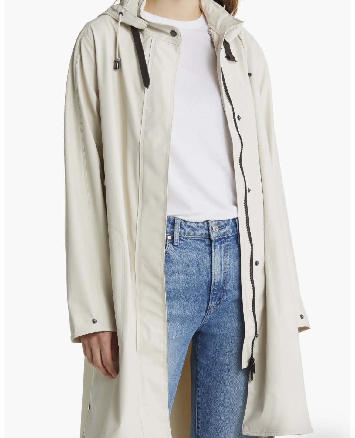 Milk Creme Rain Jacket