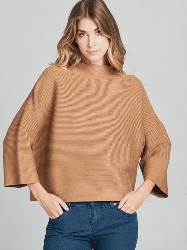 Collins Top | Camel, Size: Small