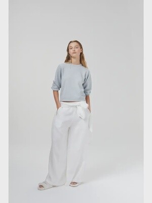 Cape Linen Pants | White