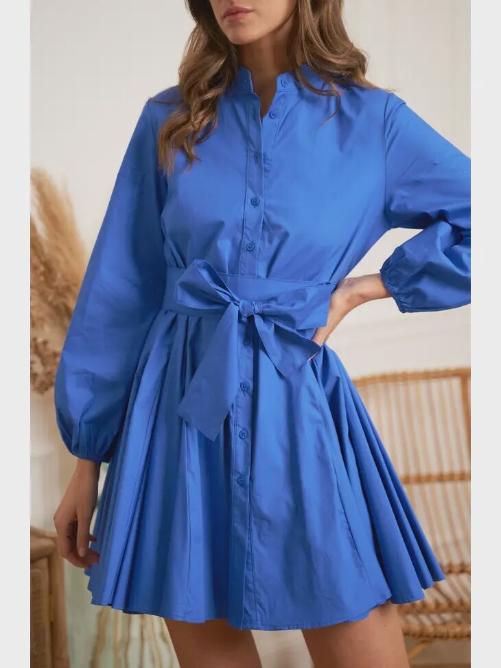 Sonia Skater Dress | Royal Blue, Size: S/M