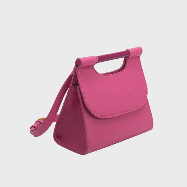 Nancy Recycled Vegan Crossbody | Fuchsia