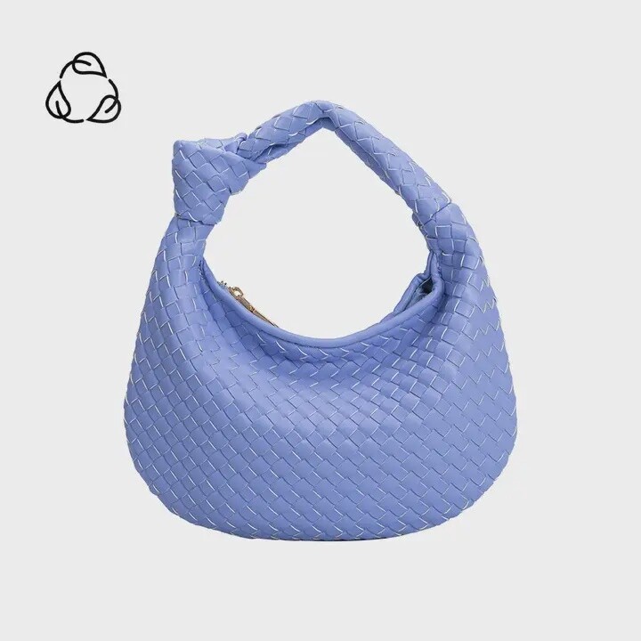Drew Recycled Vegan Handle Bag | Sky
