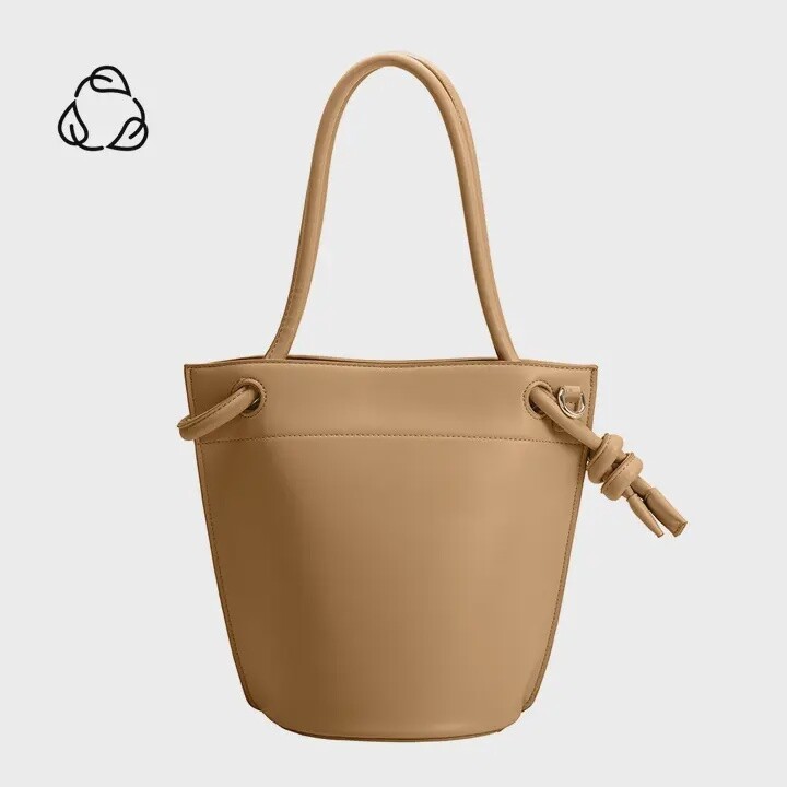 Miriam Recycled Vegan Handle Bag | Tan