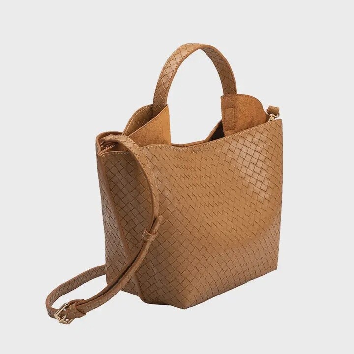 Terri Recycled Handle Bag | Tan