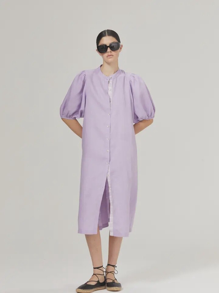 Bubble Dress - Bright Lilac, Size: Small