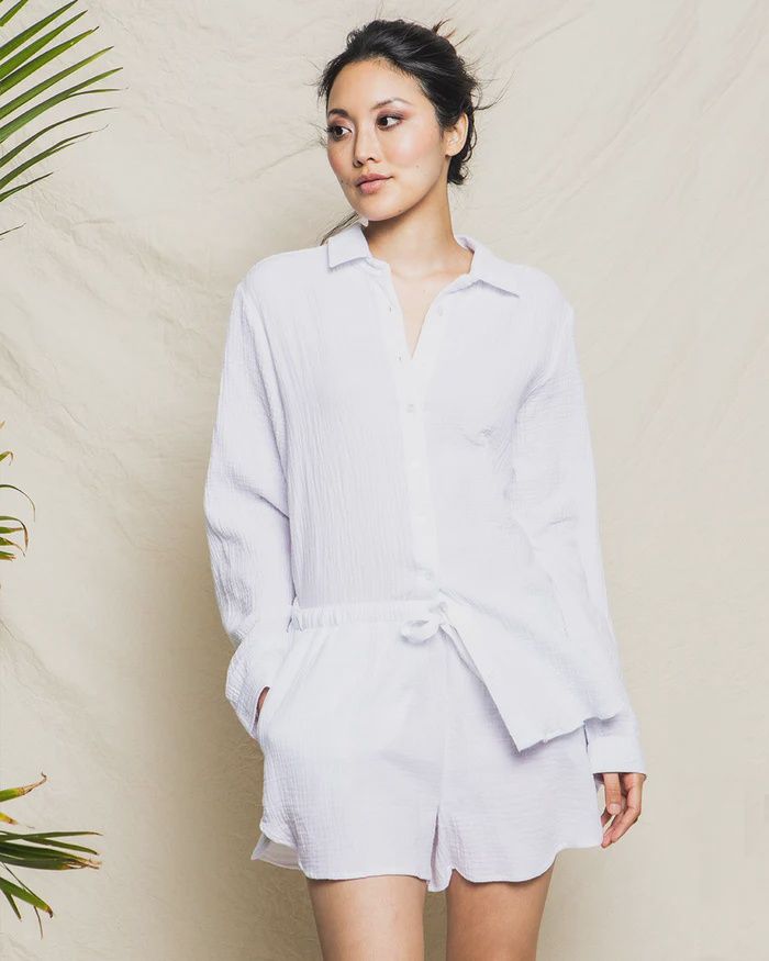 White Gauze Shorts