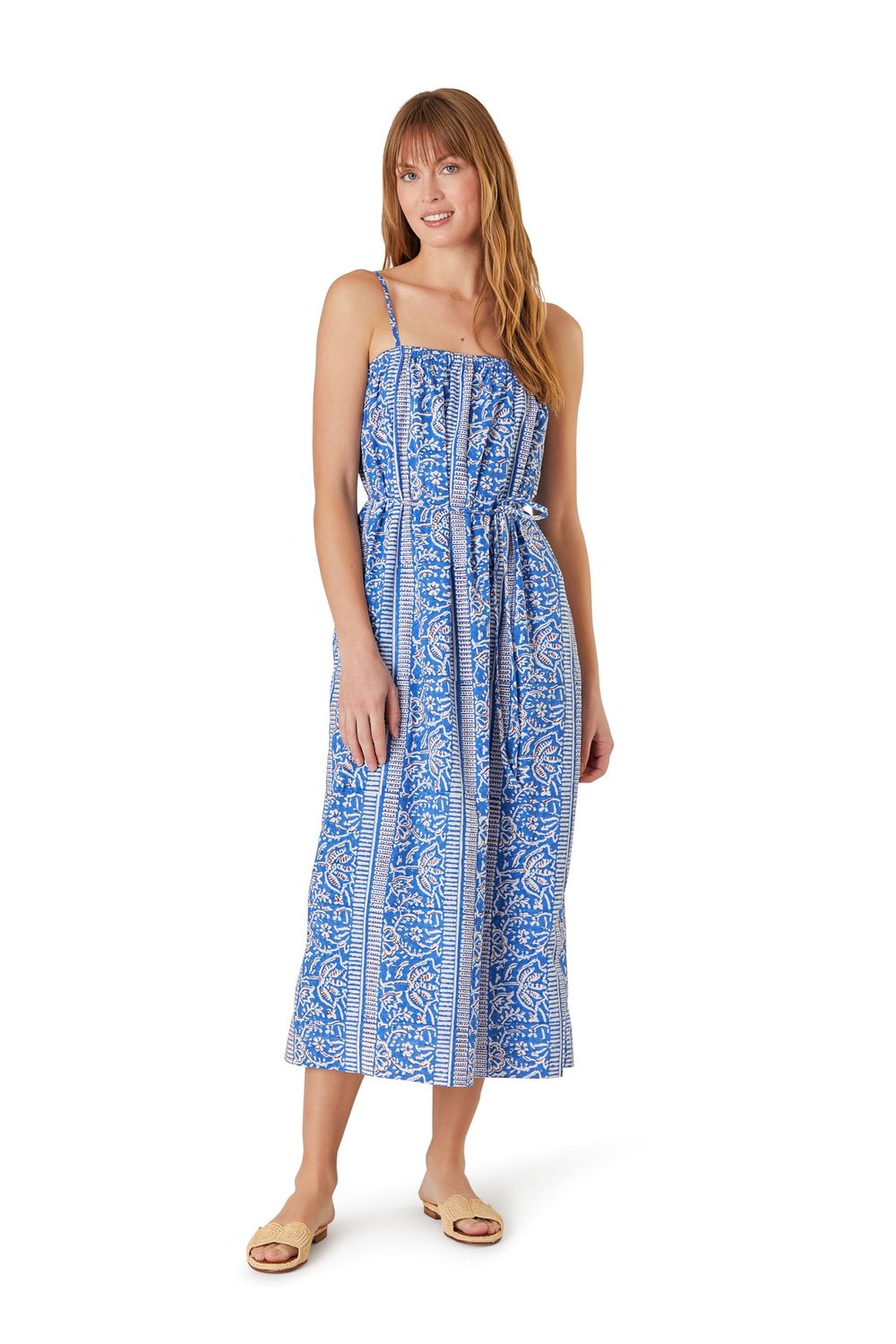 Summer Dress Paisley Stripe