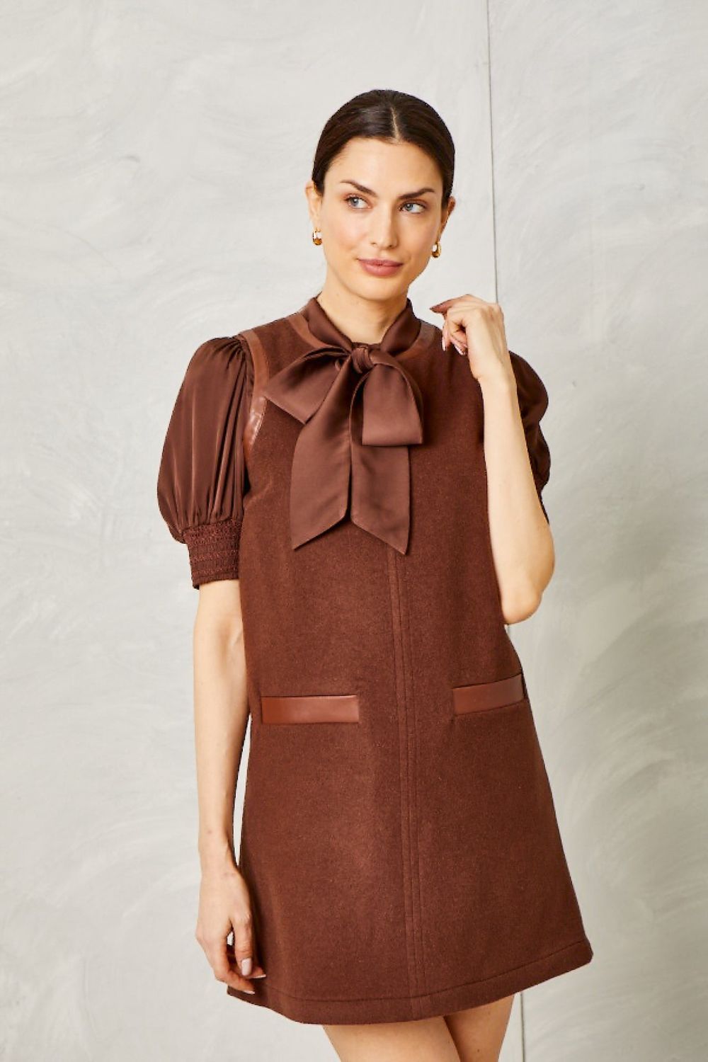 June Dress Chicory Coffee