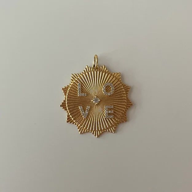 Pave Diamond Love Disc Charm (RLDC)