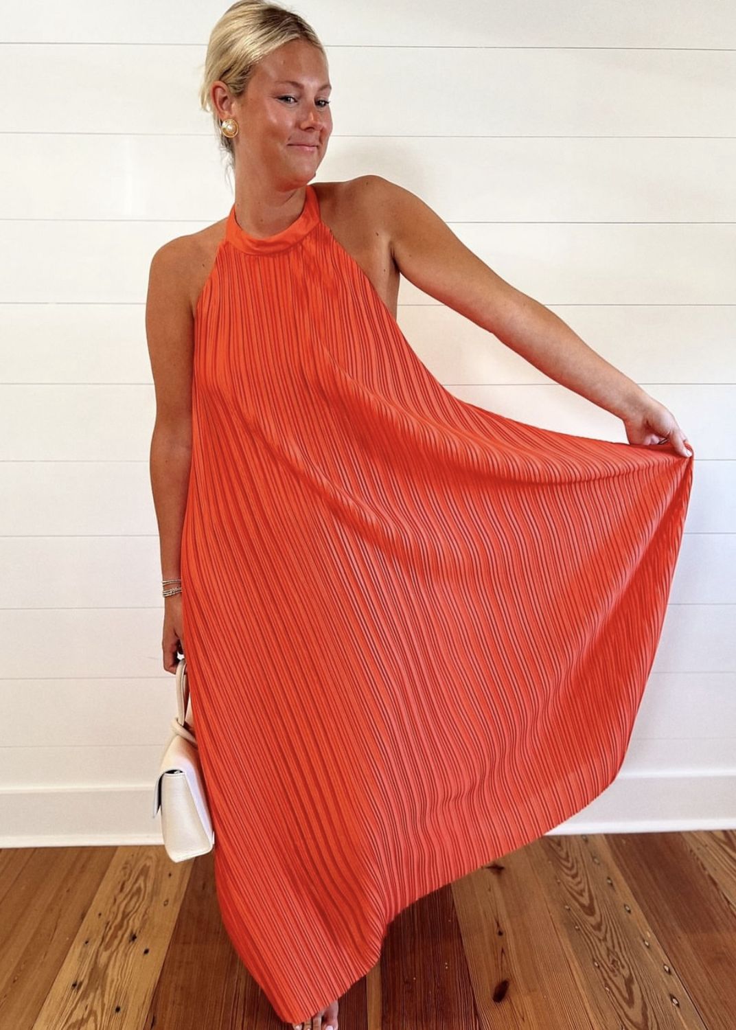 Manelle Pleated Dress